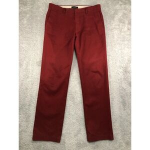 Banana Republic Pants Men's 36x33 (Tag 34x34) Red Emerson Chino Straight